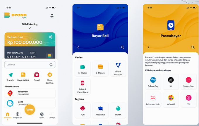 Revamp - BYOND by BSI SuperApp ft Pascabayar by Ghilman Faza on Dribbble